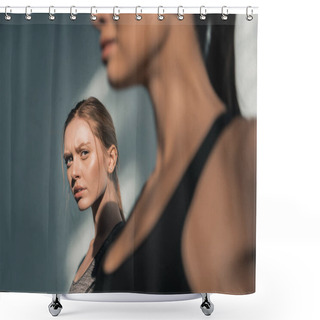 Personality  Young Sporty Women Shower Curtains