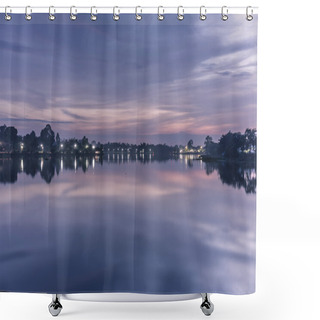 Personality  Twilight Riverside. Shower Curtains