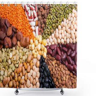 Personality  Set Of Beans Close-up Shower Curtains