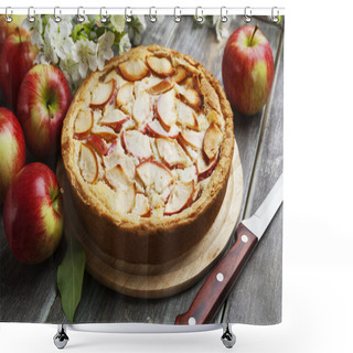 Personality  Apple Pie. Charlotte Shower Curtains