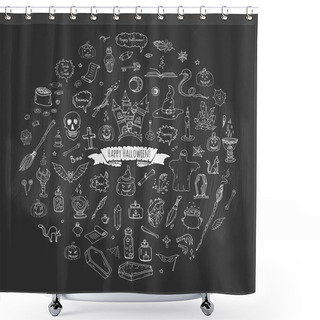Personality  Happy Halloween 2 Shower Curtains