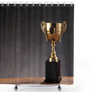 Personality  Sports Trophy On Table Shower Curtains