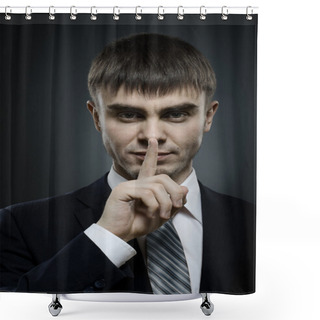 Personality  Businessman Shower Curtains