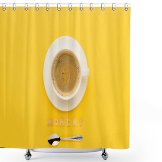 Personality  Cup Of Espresso Coffee Shower Curtains