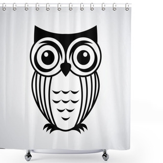 Personality  Owl Design  Shower Curtains