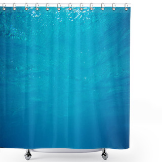 Personality  Tranquil Underwater Scene With Copy Space Shower Curtains