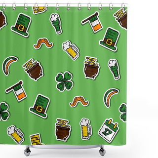 Personality  St.Patricks Day Pattern Shower Curtains