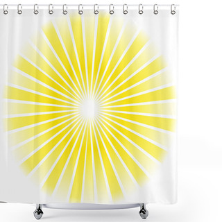 Personality  Sunburst Abstract Background Shower Curtains