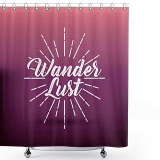 Personality  Wanderlust Spirit Design Shower Curtains