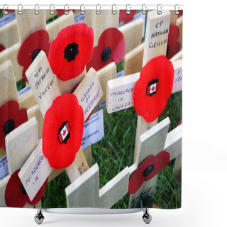 Personality  Remembrance Day Display In Westminster Abbey Shower Curtains