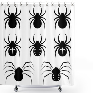 Personality  Spiders Shower Curtains