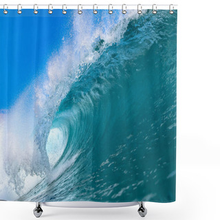Personality  Blue Ocean Wave At Sunny Day Shower Curtains