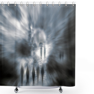 Personality  Halloween Background Shower Curtains