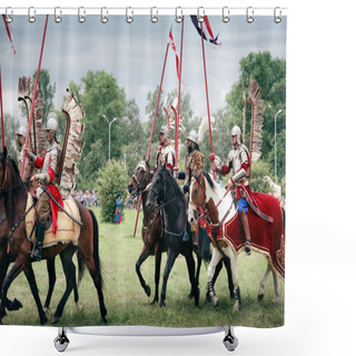 Personality  Polish Winged Hussars In KLUSZYN Shower Curtains