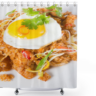Personality  Fried Rice With Egg Shower Curtains
