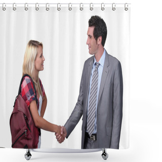 Personality  Formal Greeting Shower Curtains