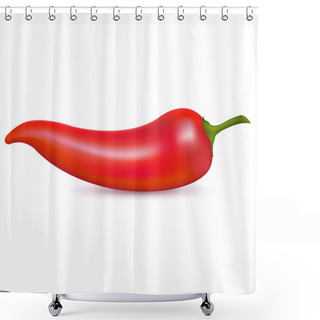 Personality  Red Hot Chili Pepper Shower Curtains