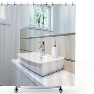 Personality  Bright Space - Tap Shower Curtains