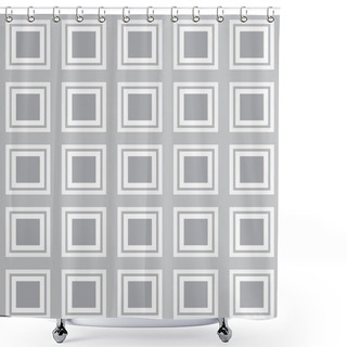 Personality  Vector Seamless Texture With Rounded Squares Looking Like Old Tv. EPS 10 Shower Curtains