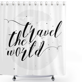 Personality    Hand Drawn Typography Posters Shower Curtains