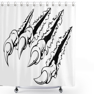 Personality  Ripping Claw Shower Curtains