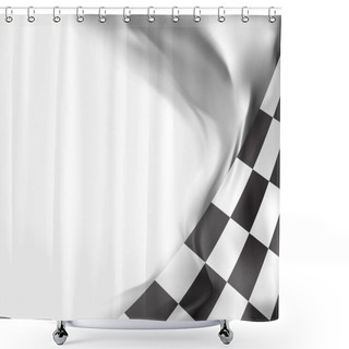 Personality  Race Flag  Background Vector Illustration Shower Curtains