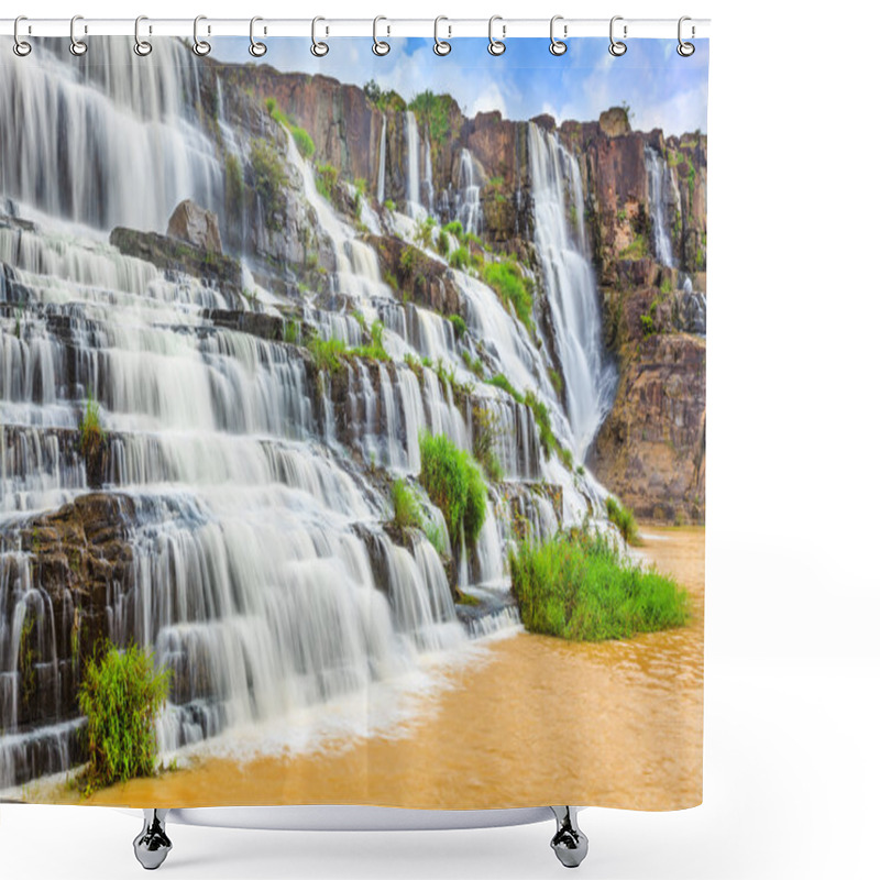 Personality  Pongour Waterfall Shower Curtains