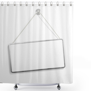 Personality  Iron Sign Hanging Shower Curtains