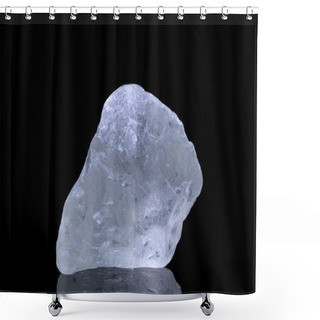 Personality  Blue Topaz Over Black Background Shower Curtains