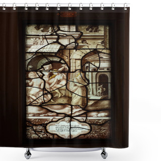 Personality  Stained Glass Shower Curtains