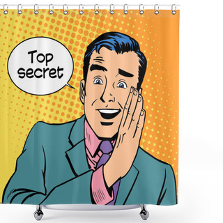 Personality  Top Secret Security Business Shower Curtains