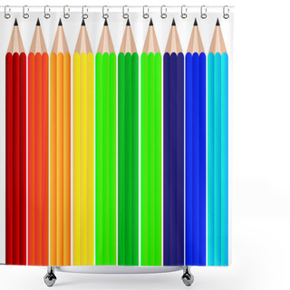 Personality  Pencils Set Background Shower Curtains
