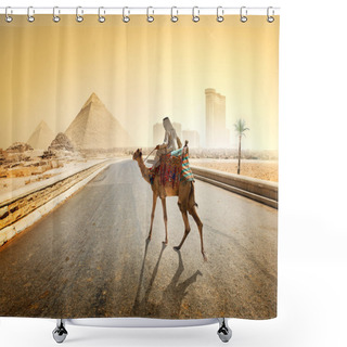 Personality  Road To Giza Shower Curtains