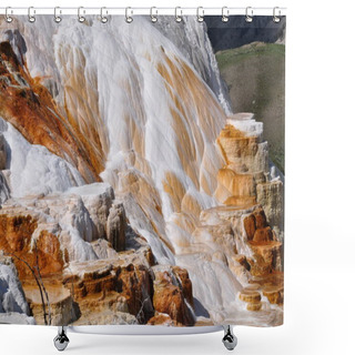 Personality  Sinterterrassen Im Yellowstone Nationalpark Shower Curtains