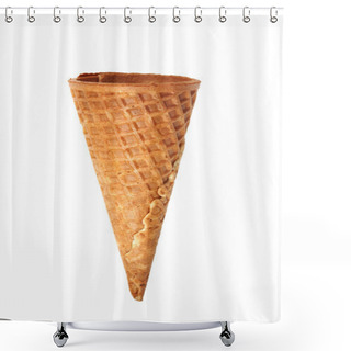 Personality  Empty Waffle Cone For Ice Cream Shower Curtains