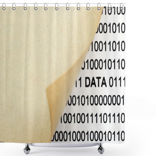 Personality  Web Data Concept Shower Curtains