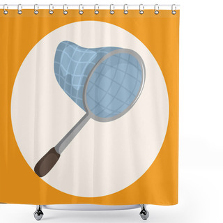 Personality  Fishing Nets Theme Elements Icon Element Shower Curtains