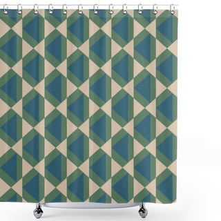 Personality  Modern Colorful Backdrop With Hexagonal Pattern Shower Curtains