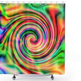 Personality  Psychodelic Background Shower Curtains