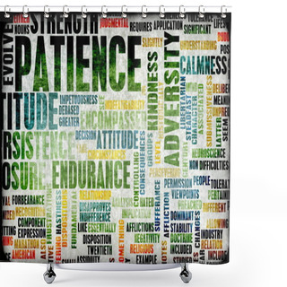 Personality  Patience Shower Curtains