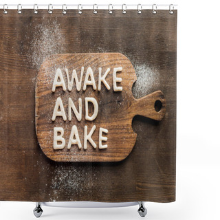 Personality  Edible Lettering On Cutting Board  Shower Curtains