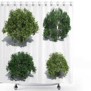 Personality  Bushes Shower Curtains