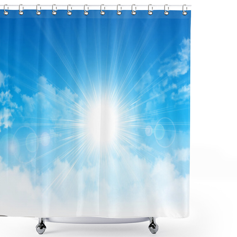 Personality  Spring sunshine shower curtains