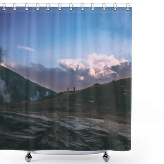 Personality  Majestic Mountain Landscape At Sunrise In Indian Himalayas, Rohtang Pass  Shower Curtains