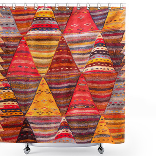 Personality  Texture Of Berber Traditional Wool Carpet, Morocco, Africa Shower Curtains
