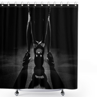 Personality  Shadow Kettle Bell Work Shower Curtains