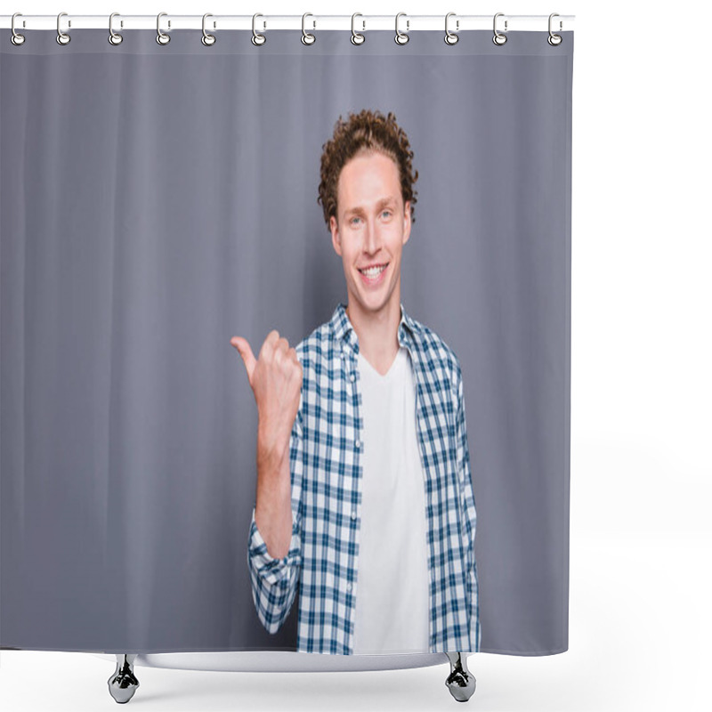 Personality  Stylish Trendy Attractive Nice Handsome Cheerful Glad Content Yo Shower Curtains