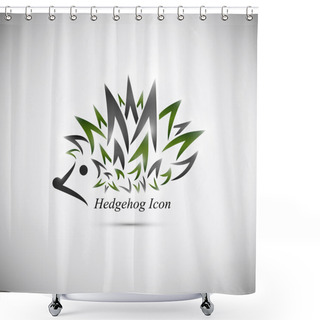 Personality  Hedgehog Icon Shower Curtains