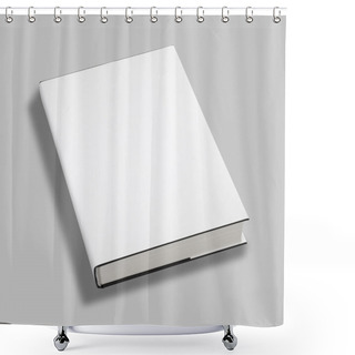Personality  Blank Book White Cover W Clipping Path Shower Curtains
