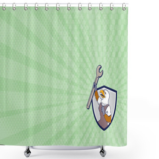 Personality  Eagle Auto Services Business Card Shower Curtains